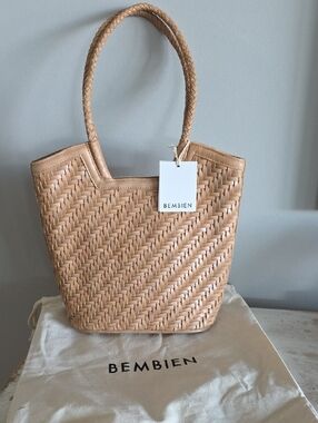 Bembien "Camilla" Woven Caramel Bag